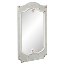 Clayre & Eef Mirror 56x110 cm Grey Wood Rectangle