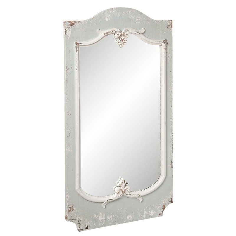 Clayre & Eef Miroir 56x110 cm Gris Bois Rectangle