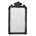 Clayre & Eef Mirror 90x158 cm Black Gold colored Wood Rectangle