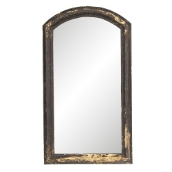 Clayre & Eef Miroir 33x59 cm Noir Bois Rectangle