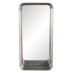 Clayre & Eef Miroir 28x57 cm Gris Fer Rectangle