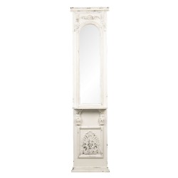 Clayre & Eef Miroir 46x194 cm Blanc Bois Rectangle