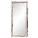 Clayre & Eef Mirror 26x57 cm Beige Wood Rectangle