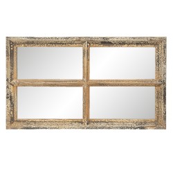 Clayre & Eef Miroir 62x36 cm Marron Bois Rectangle