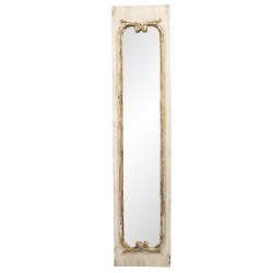 Clayre & Eef Spiegel  33x149 cm Beige Hout Rechthoek