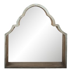 Clayre & Eef Miroir 85x87 cm Vert Bois