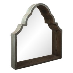 Clayre & Eef Miroir 85x87 cm Vert Bois