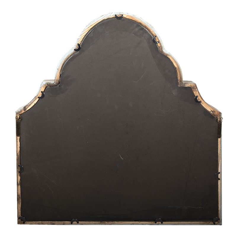 Clayre & Eef Mirror 85x87 cm Green Wood