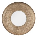 Clayre & Eef Miroir Ø 60 cm Couleur or Métal Rond