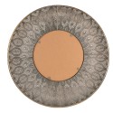 Clayre & Eef Miroir Ø 60 cm Couleur or Métal Rond