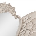 Clayre & Eef Mirror 70x5x35 cm Beige MDF Glass Oval Wings