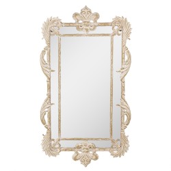 Clayre & Eef Miroir 45x3x81 cm Beige MDF Verre Rectangle