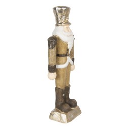 Clayre & Eef Statuetta Babbo Natale  69 cm Color oro Poliresina