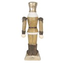 Clayre & Eef Figur Weihnachtsmann 69 cm Goldfarbig Polyresin