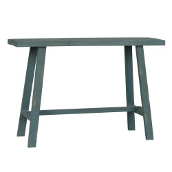 Clayre & Eef Petit table de plante 60x21x40 cm Vert Bois Rectangle