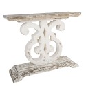 Clayre & Eef Side Table 110x36x91 cm White Wood Rectangle