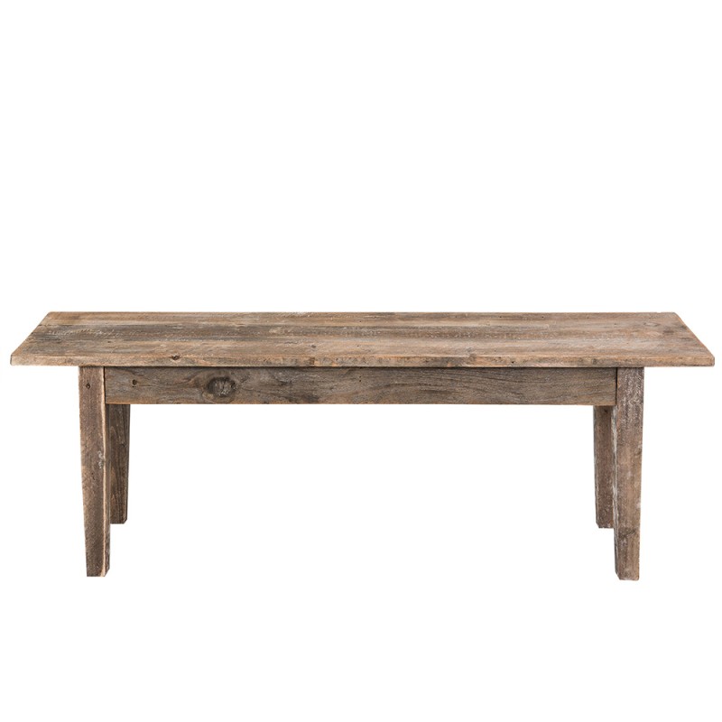 Clayre & Eef Bench 120x28x43 cm Brown Wood