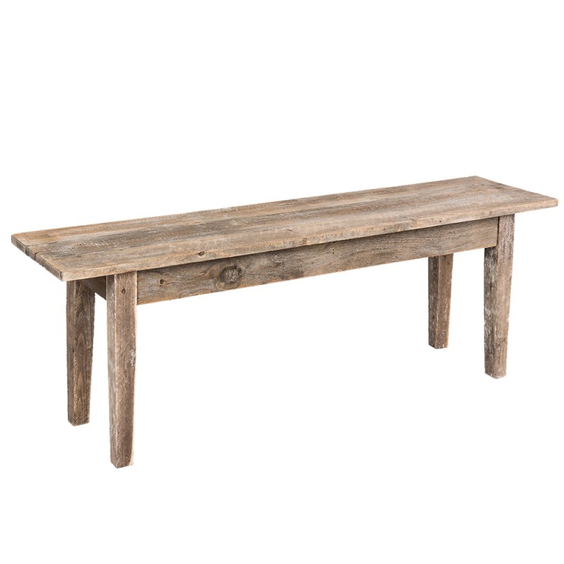 Clayre & Eef Bench 120x28x43 cm Brown Wood