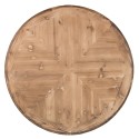 Clayre & Eef Esstisch Ø 120x85 cm Braun Holz Rund