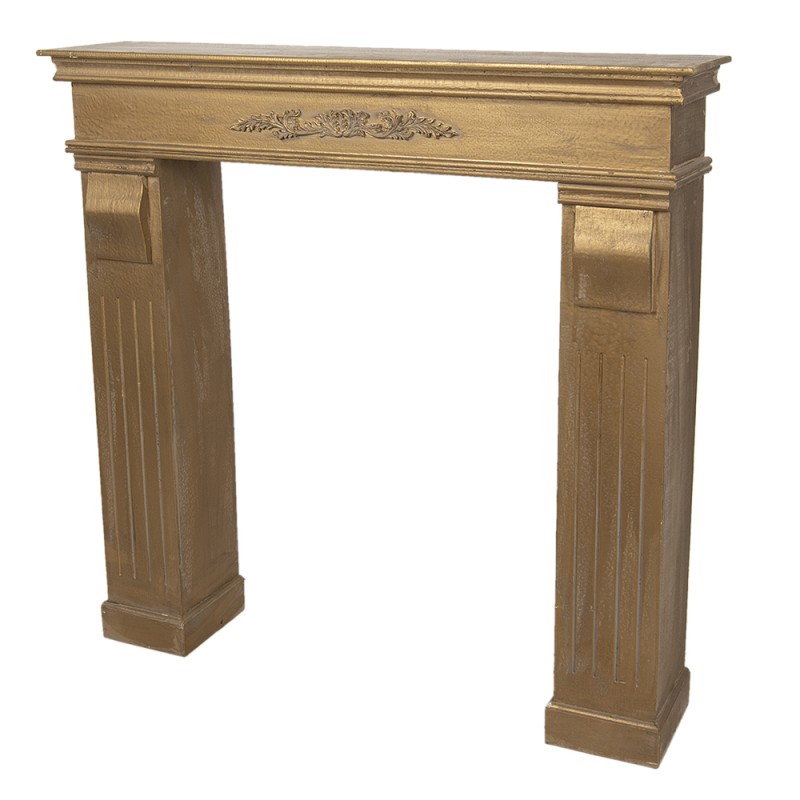 Clayre & Eef Caminetto 100x22x99 cm Color oro Legno  Rettangolo