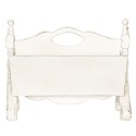 Clayre & Eef Porte-revues 55x25x44 cm Blanc Bois Rectangle