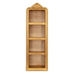 Clayre & Eef Wall Rack 42x19x126 cm Gold colored Wood