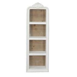 Clayre & Eef Wall Rack 42x19x126 cm White Wood