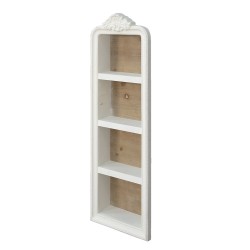 Clayre & Eef Wall Rack 42x19x126 cm White Wood