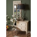 Clayre & Eef Nightstand 66x36x80 cm White Wood Rectangle