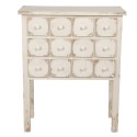 Clayre & Eef Commode 78x36x95 cm Blanc Bois Rectangle