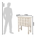 Clayre & Eef Commode 78x36x95 cm Blanc Bois Rectangle