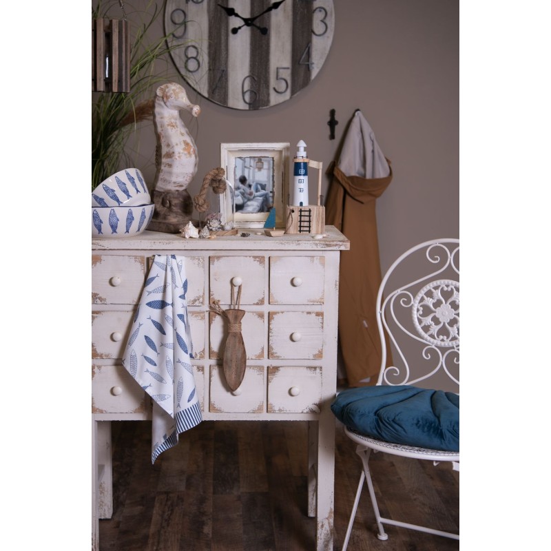 Clayre & Eef Chest of Drawers 78x36x95 cm White Wood Rectangle