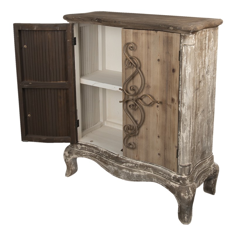 Clayre & Eef Buffet 98x39x111 cm Marron Bois Fer Rectangle