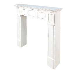 Clayre & Eef Caminetto 125x27x108 cm Bianco Legno