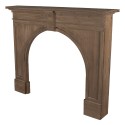 Clayre & Eef Fireplace Surround 130x21x104 cm Brown Wood