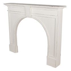 Clayre & Eef Caminetto 130x21x104 cm Bianco Legno  Rettangolo