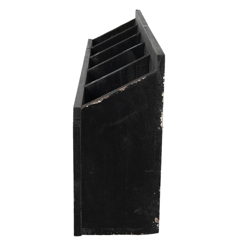 Clayre & Eef Etagère murale 60x13x28 cm Noir Bois Fer