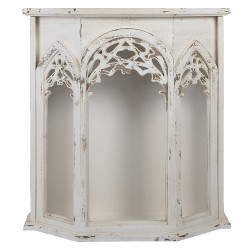 Clayre & Eef Wandkast  76x26x82 cm Wit Hout