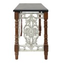 Clayre & Eef Sidetable  101x55x79 cm Bruin Wit Hout Rechthoek