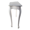 Clayre & Eef Sidetable  101x39x80 cm Wit Beige Hout Bloemen