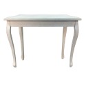 Clayre & Eef Sidetable  101x39x80 cm Wit Beige Hout Bloemen