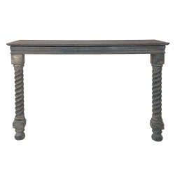 Clayre & Eef Side Table 123x41x83 cm Brown Blue Wood