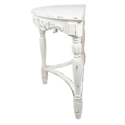 Clayre & Eef Side Table 106x48x87 cm White Wood