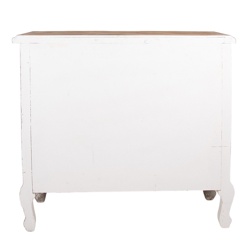 Clayre & Eef Credenza 95x38x90 cm Beige Grigio Legno