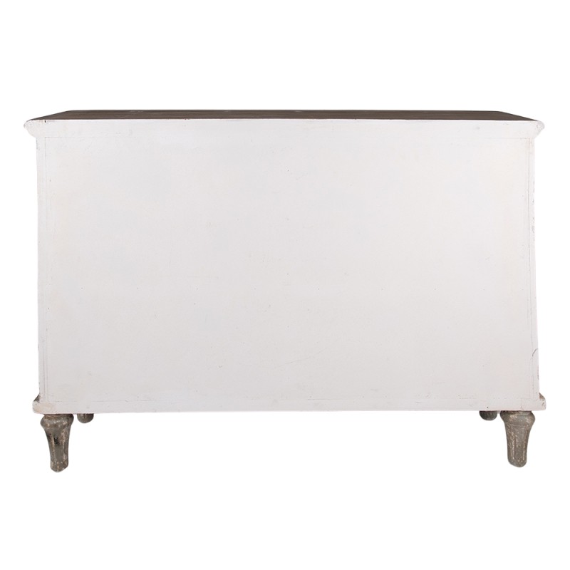 Clayre & Eef Sideboard 141x40x105 cm Beige Grau Holz Rechteck