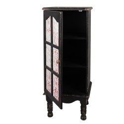 Clayre & Eef Armadio di archiviazione 46x42x111 cm Nero Legno