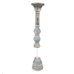 Clayre & Eef Candelabro 59 cm Verde Legno Metallo