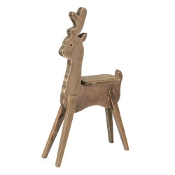 Clayre & Eef Petit table de plante Rennes 69 cm Marron Bois