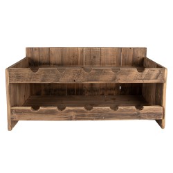 Clayre & Eef Wijnrek  65x28x33 cm Bruin Hout Rechthoek