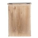 Clayre & Eef Wandrek  38x14x58 cm Wit Bruin Hout Metaal